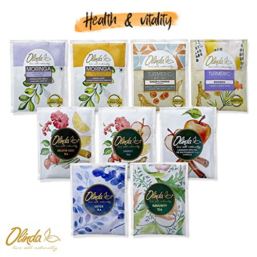 Olinda – Gift Box Health & Vitality/ 45 Tea Bags- Set of 9