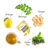 Moringa Lemon Ginger Packs with Ingredients