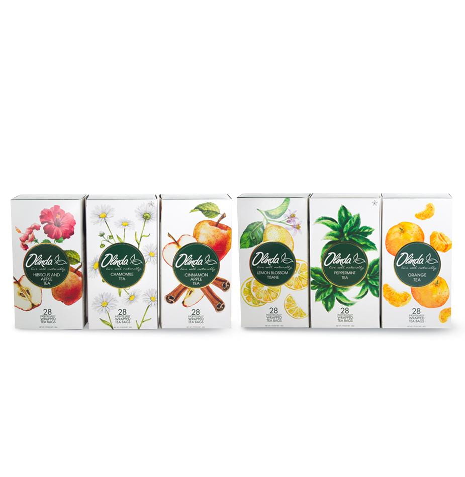 Olinda Variety Pack Caffeine Free Tea Packs